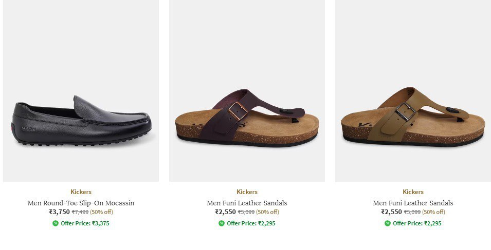 Ajio Kickers Sale Alert Flat 50 Extra 10 Use Coupon Code Kickers10 Get Addi