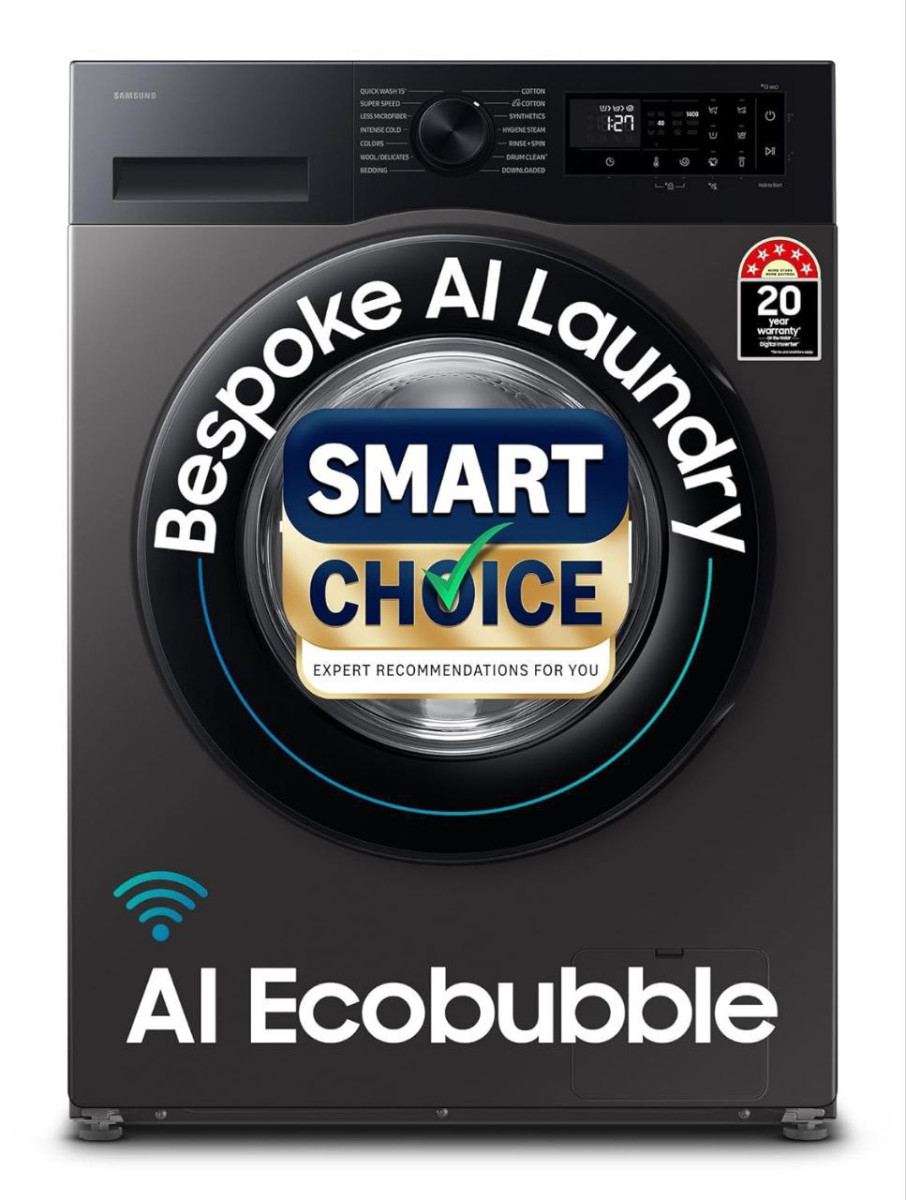 Faaasssttt Samsung Smart Choice 12 Kg 5star Fully-automatic Front Load Wash