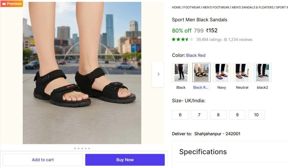 Men Black Sandals 152 More – Best Price in India
