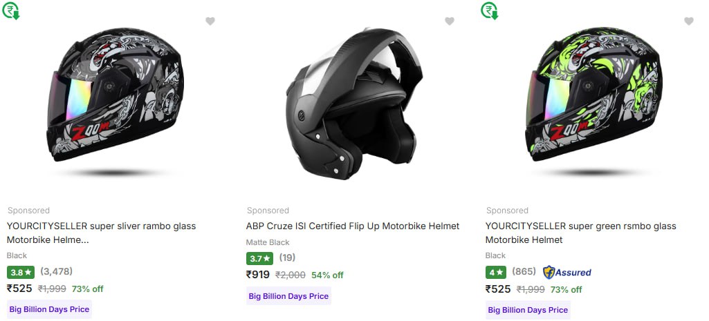 Flipkart Steelbird Biker Helmets 73 – Best Price in India