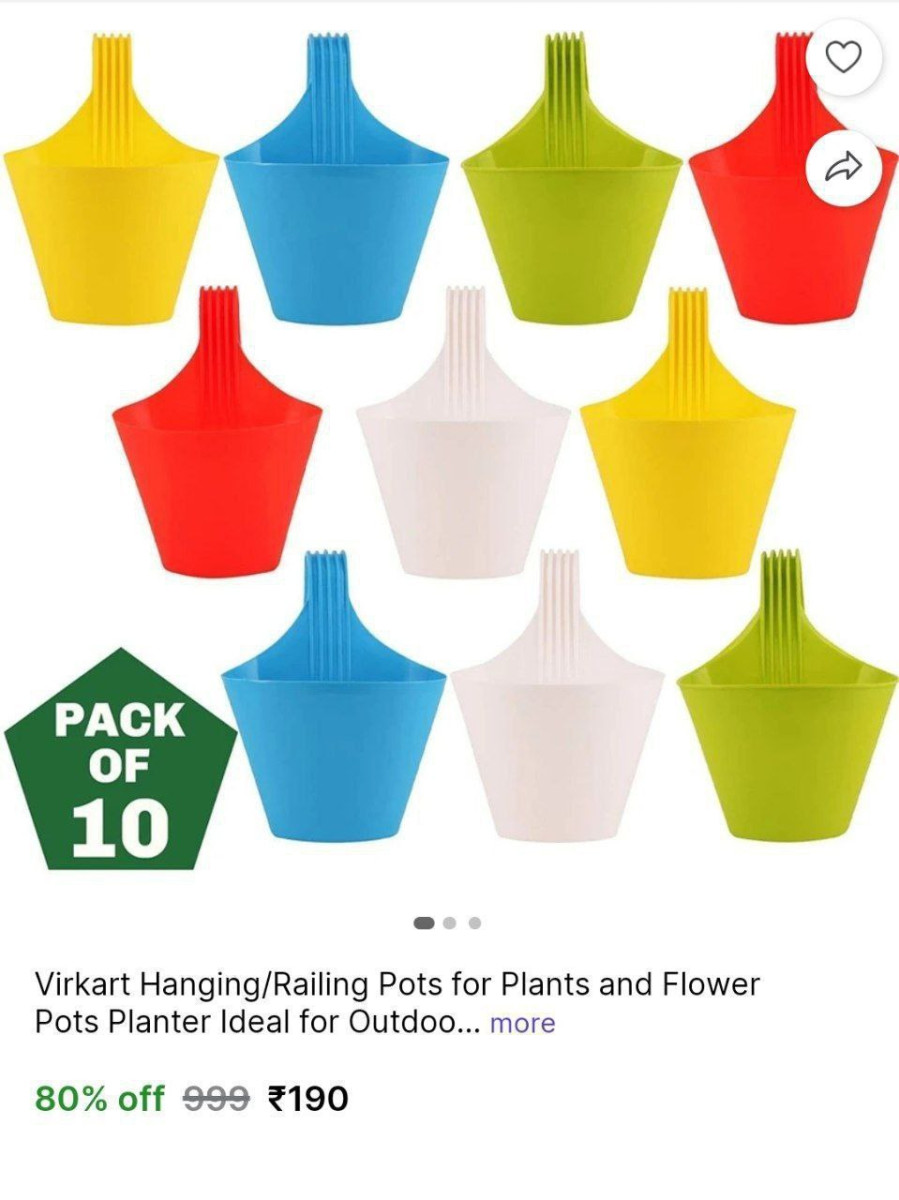 Outdoor Balcony Plant Container Set 190 – Best Price in India