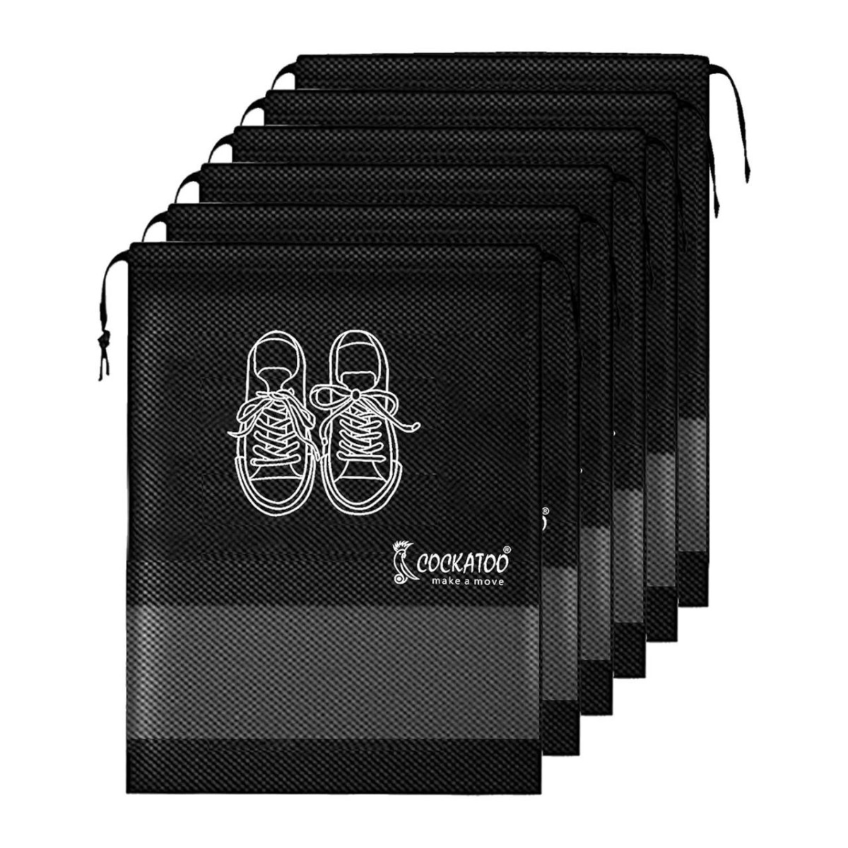 Cockatoo Shoe Bag For Travel Bag For Men Women - Pack Of 6(13 X 17 32 Inch)