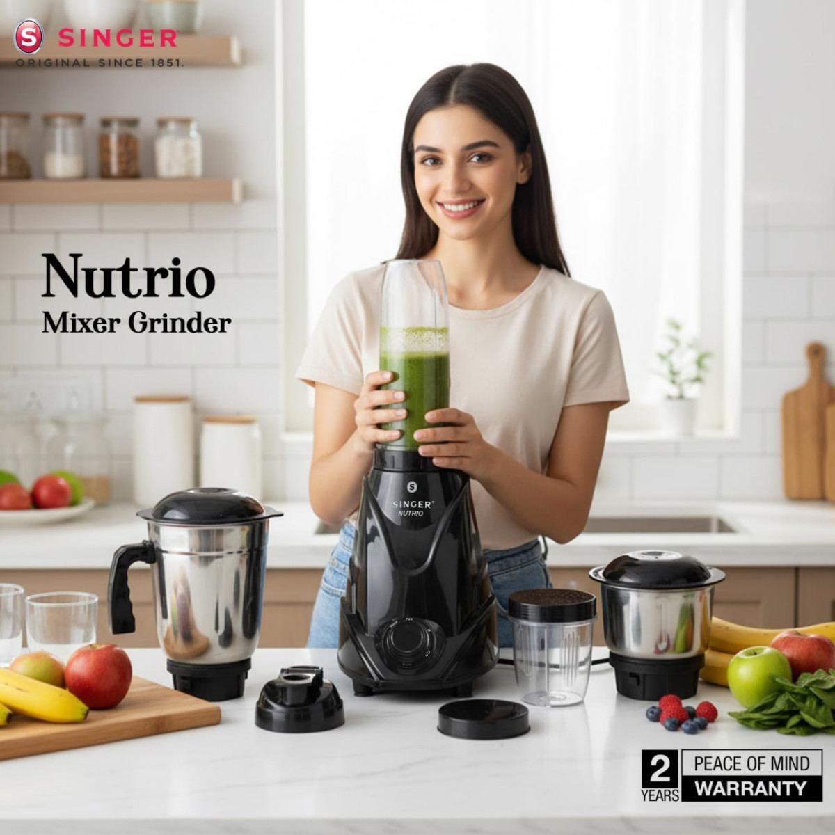 Singer Mixer Grinder 500w With 4 Jars 1899 – Best Price in India