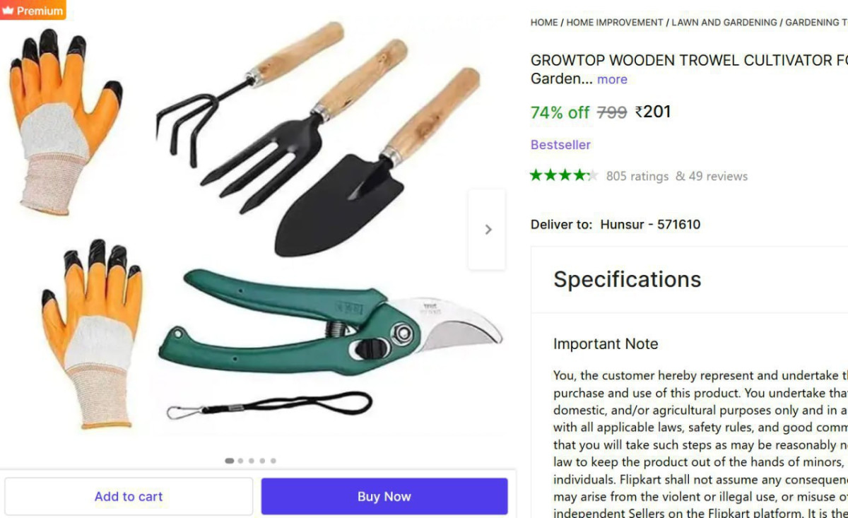 Gardening Tool Kit (pack Of 5) 201 – Best Price in India