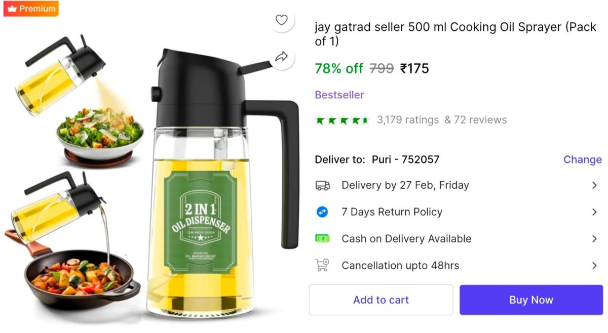 Oil Dispenser Sprayer At 175 More Deals Click Here Must Read – Best Price i