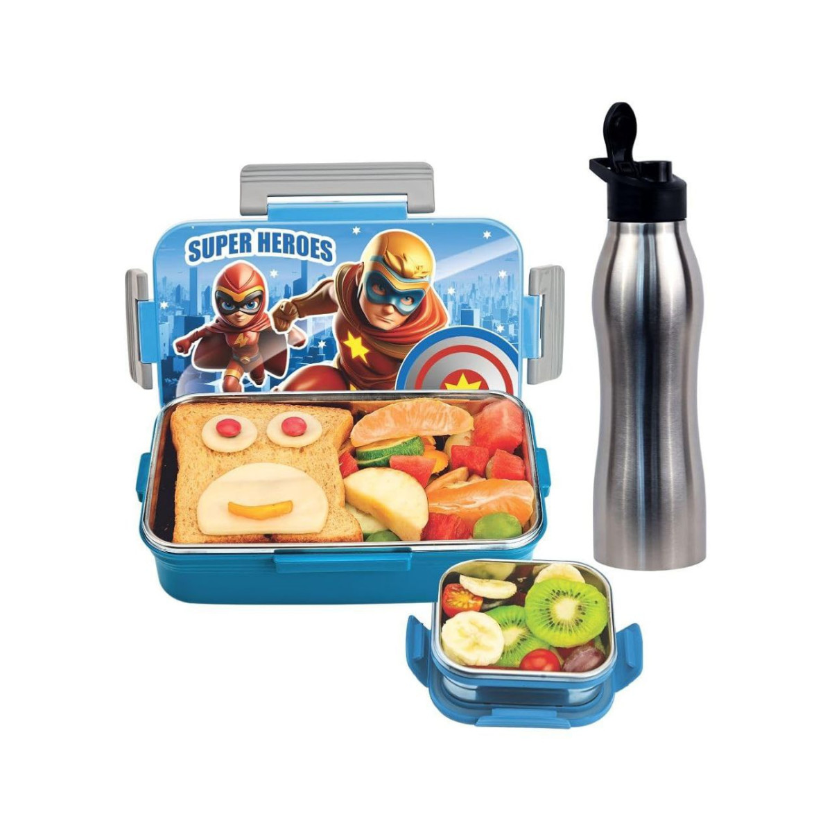 Signoraware Delight C Nugget Stainless Steel Printed Lunch Box Set – Best P