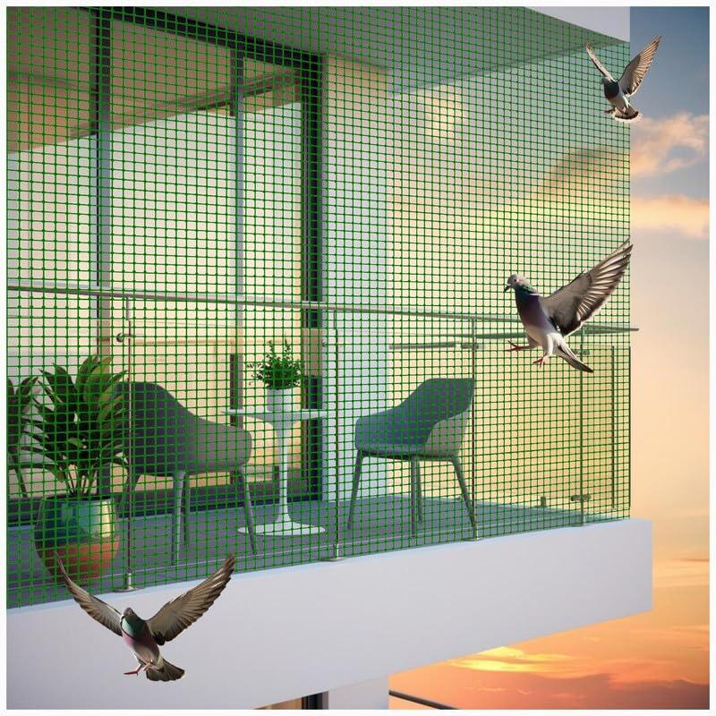 Bird Control Green Nylon Knotted Anti-bird Net Uv Stabilized Multi Filament