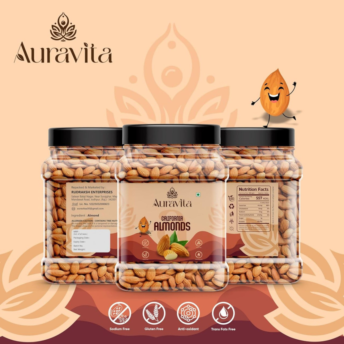 California Almonds 500gm 399 – Best Price in India