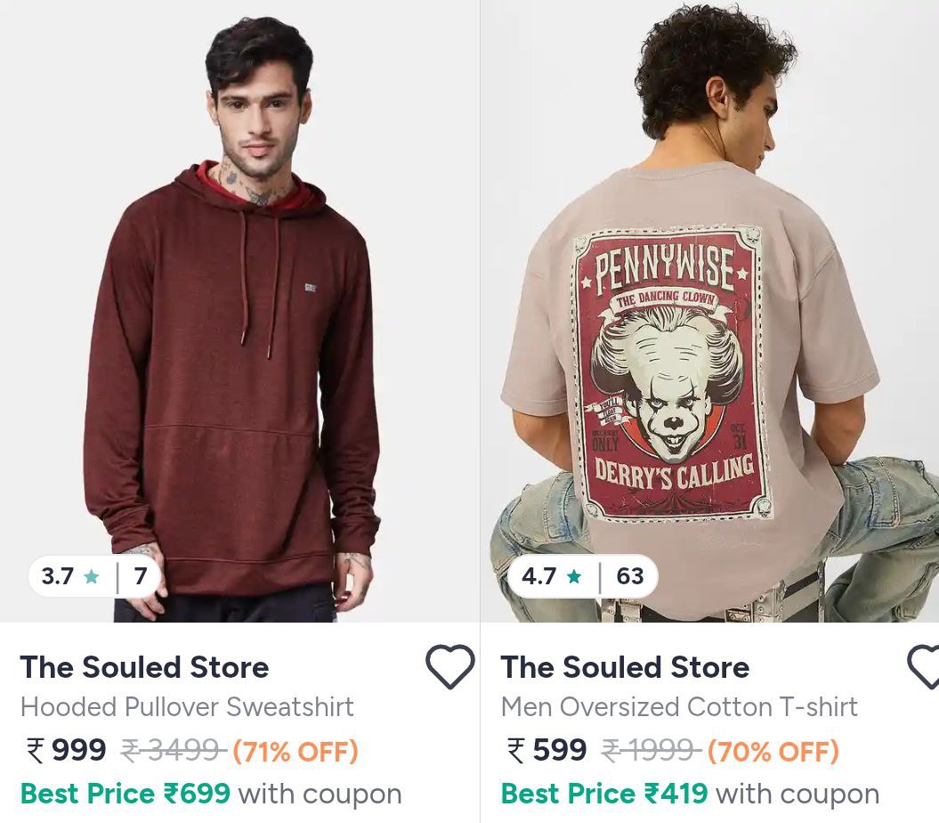 Myntra 75 On The Souled Store Clothing Men S Women S Snitch – Best Price in