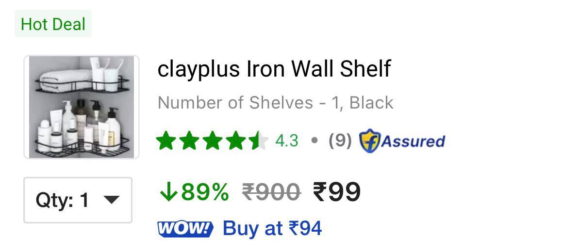 Wall Shelf Just 99 – Best Price in India