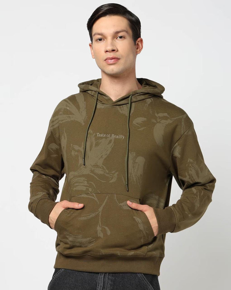 Yousta Men Printed Loose Fit Hoodie 400 – Best Price in India