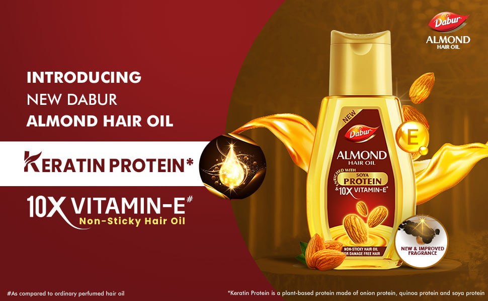 Dabur Almond Hair Oil - 580ml(290ml 2) 186 – Best Price in India