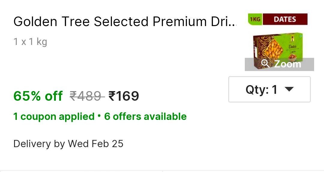 Kg Dates 169 – Best Price in India