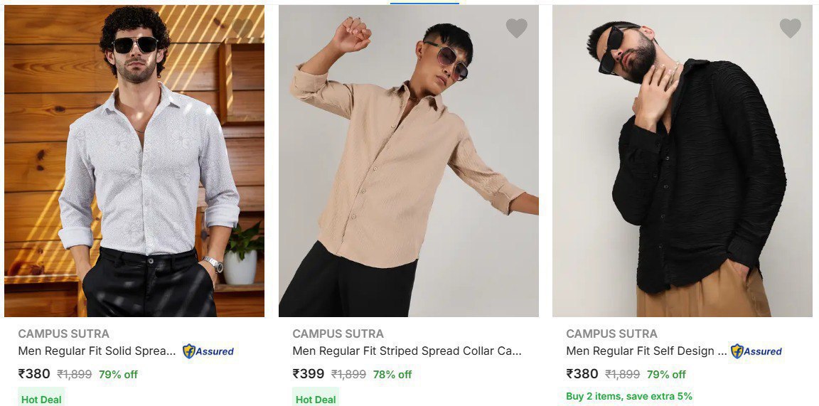 Flipkart 80 On Campus Sutra Clothing Link – Best Price in India