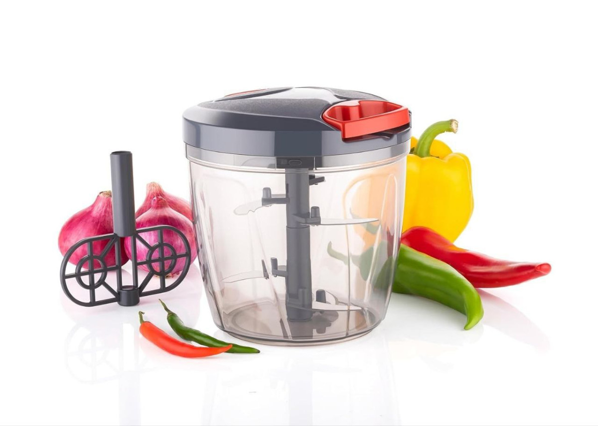 Clazkit Plastic Kitchen Dori Handy Vegetable And Fruit Manual Copper 900ml 