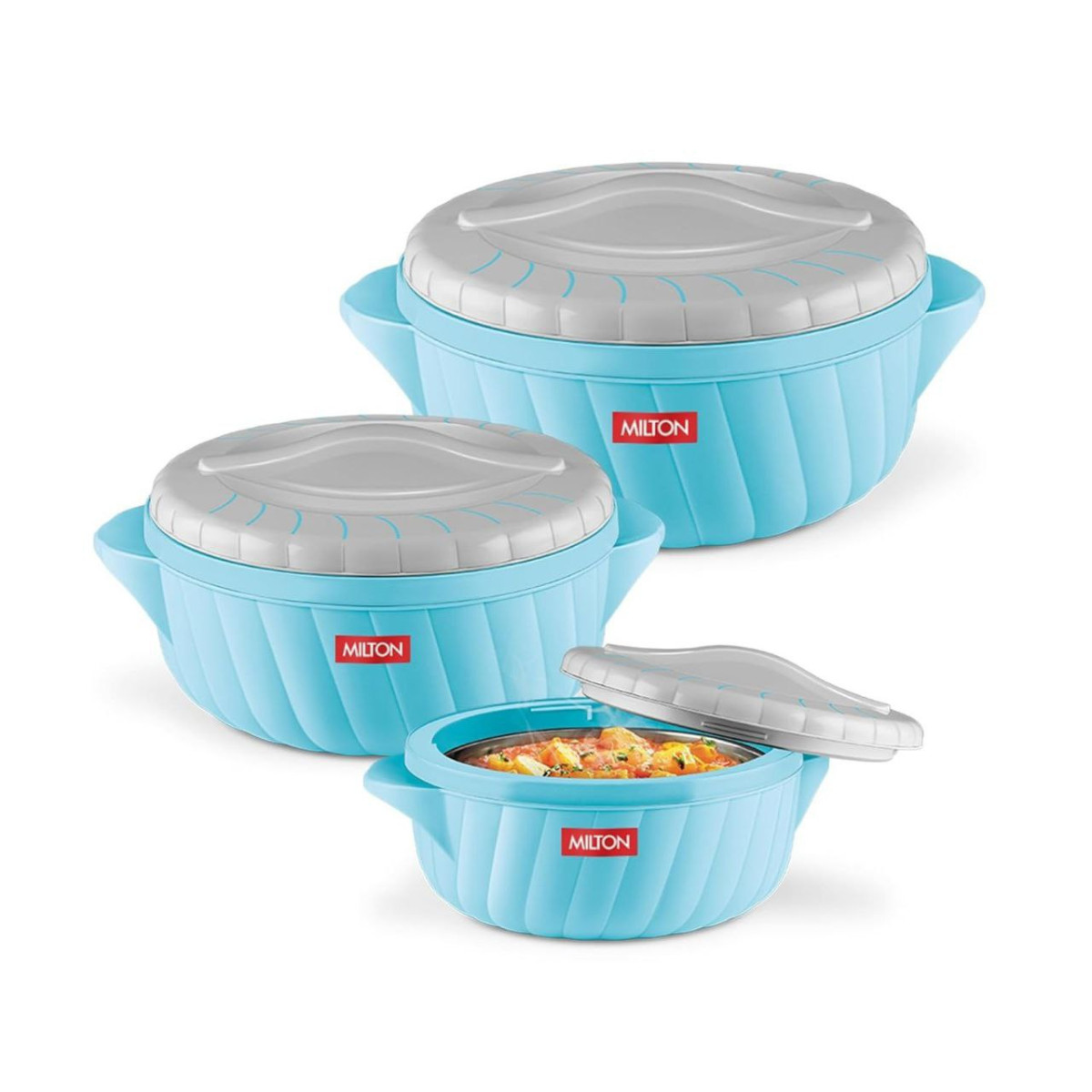 Milton Flora Regular Set Insulated Inner Steel Casserole For Roti 3pc 879 –