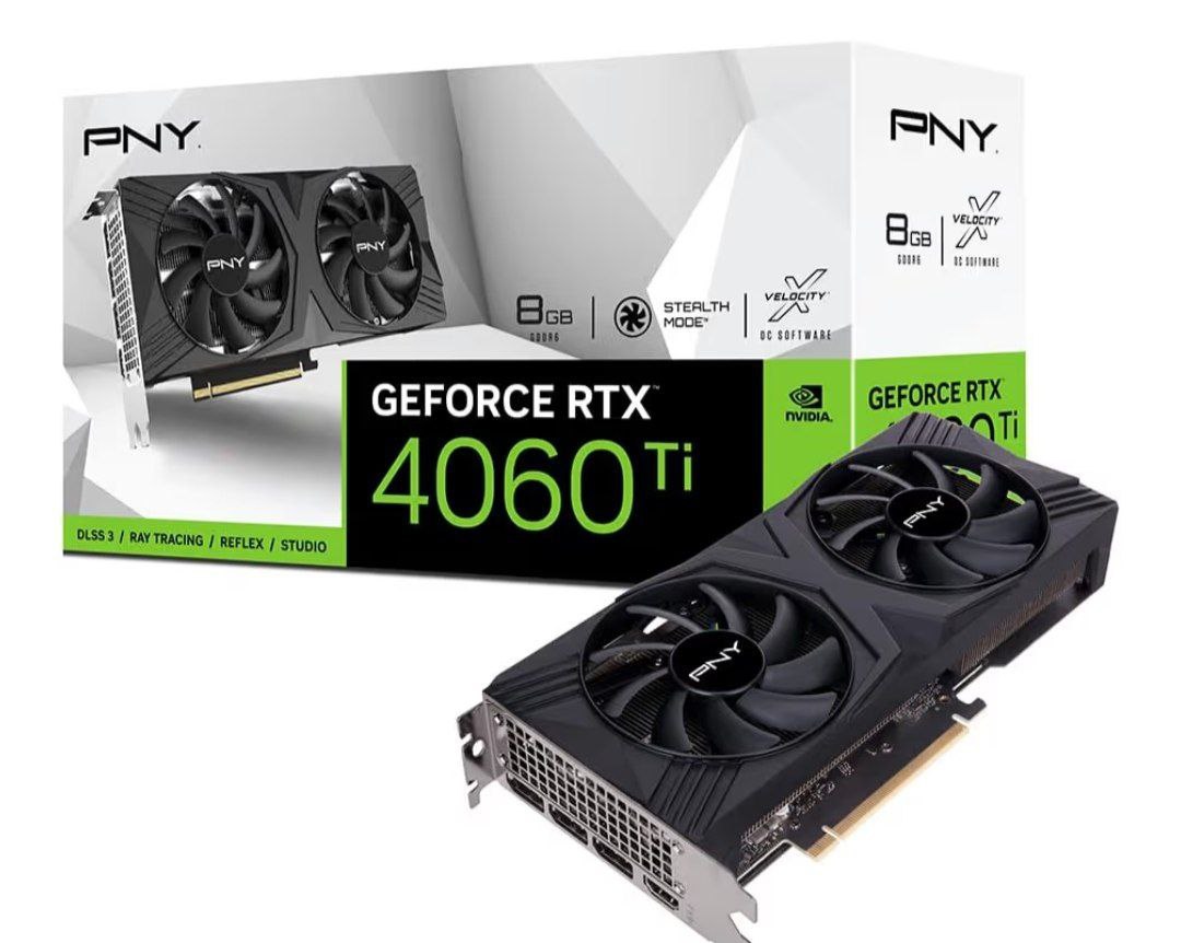 Pny Geforce Rtx 4060 Ti 8gb Verto Dual Fan Dlss 3 Editiongaming Graphics Ca