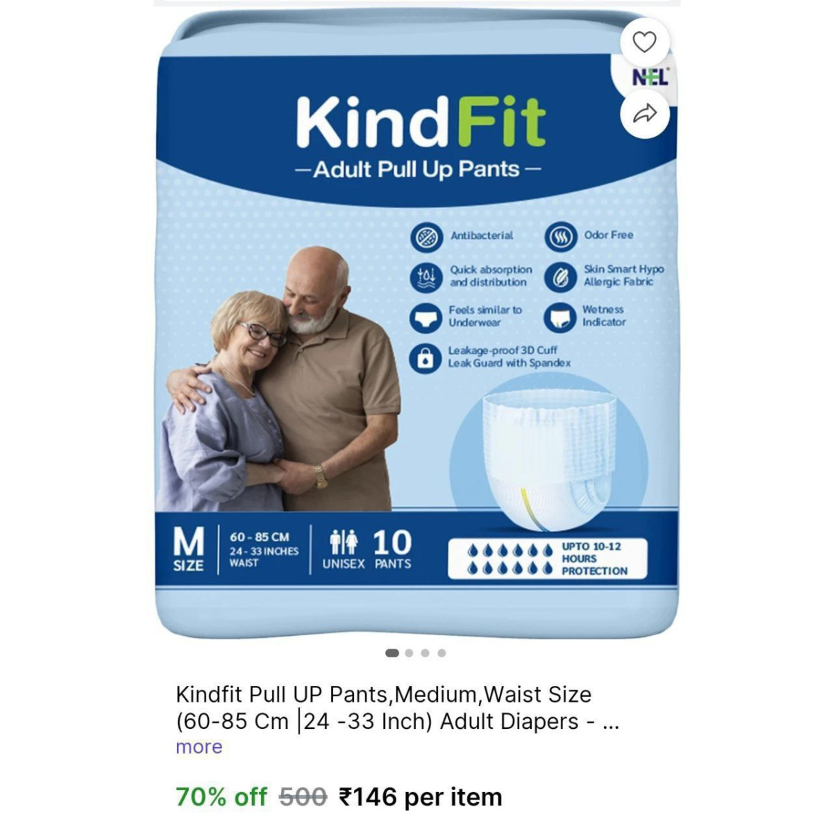 Adult Diapers - M Size 146min Buy 2 Qnty – Best Price in India