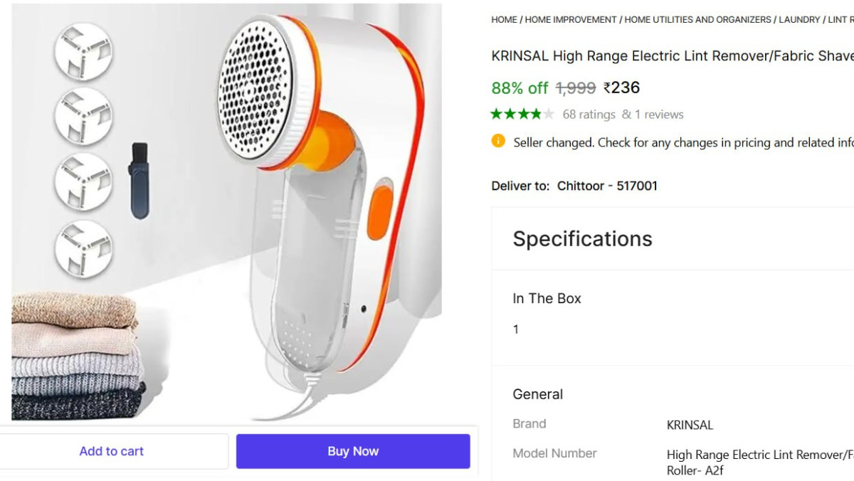 Electric Lint Remover For Clothes 236 – Best Price in India