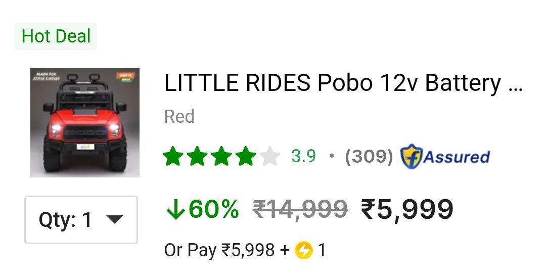 Loot Little Rides Battery Operated Jeep For Kid S 5 999 – Best Price in Ind