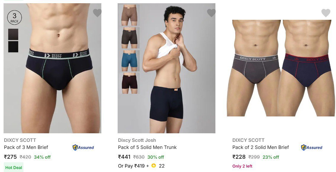 Flipkart Dixcy Scott Josh Men Brief Starting From 228link – Best Price in I