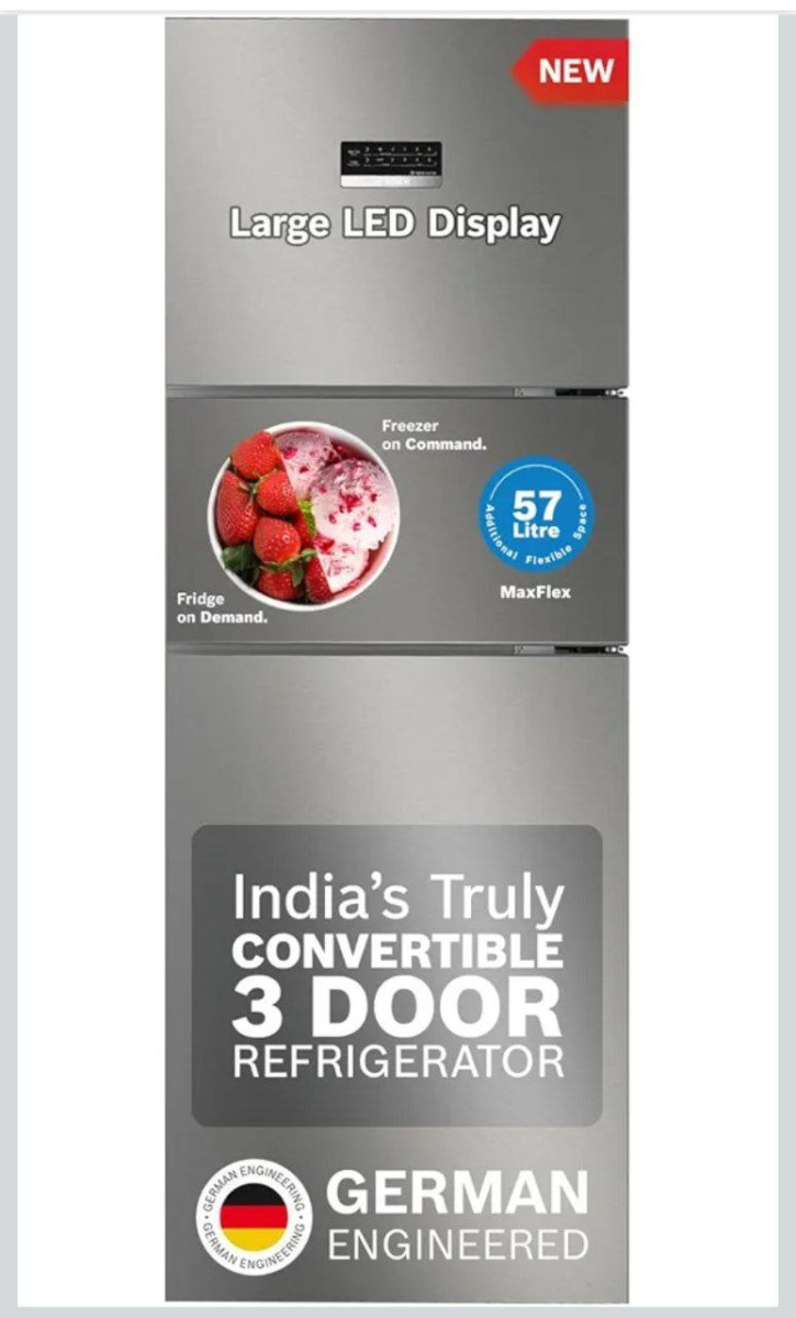 Bosch Maxflex Convert 303l 3 Star Inverter Frost Triple Door Refrigerator 2