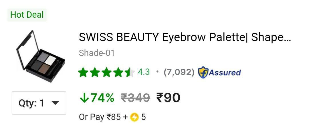 Loot Swiss Beauty Eyebrow Palette 90masterlink 75 On Swiss Beauty Makeup Pr