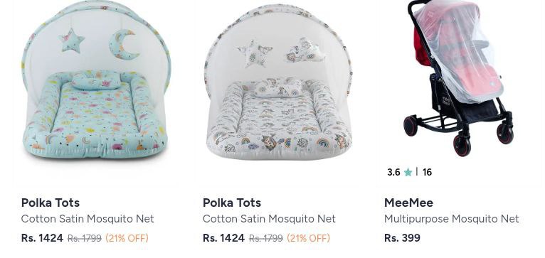 Myntra Mosquito Nets Up To 80 Baby Mosquito Nets 50 Mosquito Nets 80 Printe