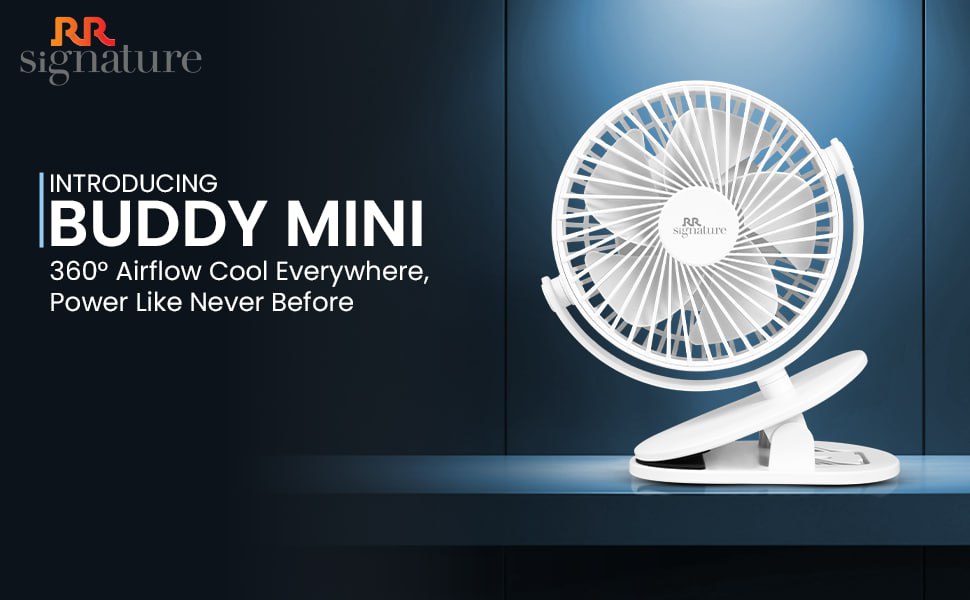 Rr Signature 110mm Portable Clip Fan 784 – Best Price in India