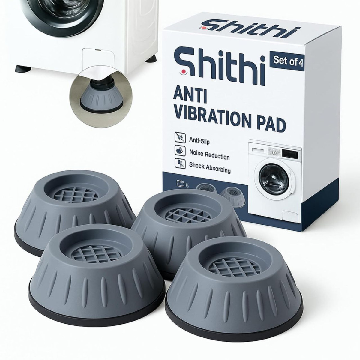 Anti Vibration Pads For Washing Machine (set Of 4) 185 – Best Price in Indi