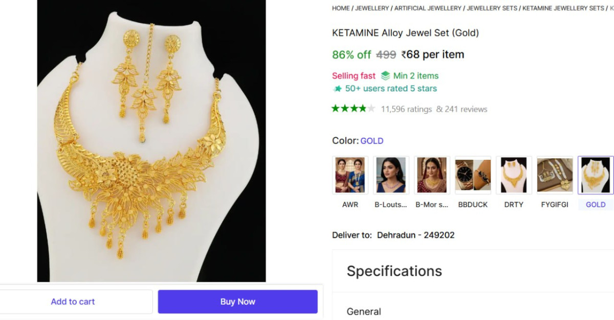 Alloy Jewel Set 68 218 More – Best Price in India