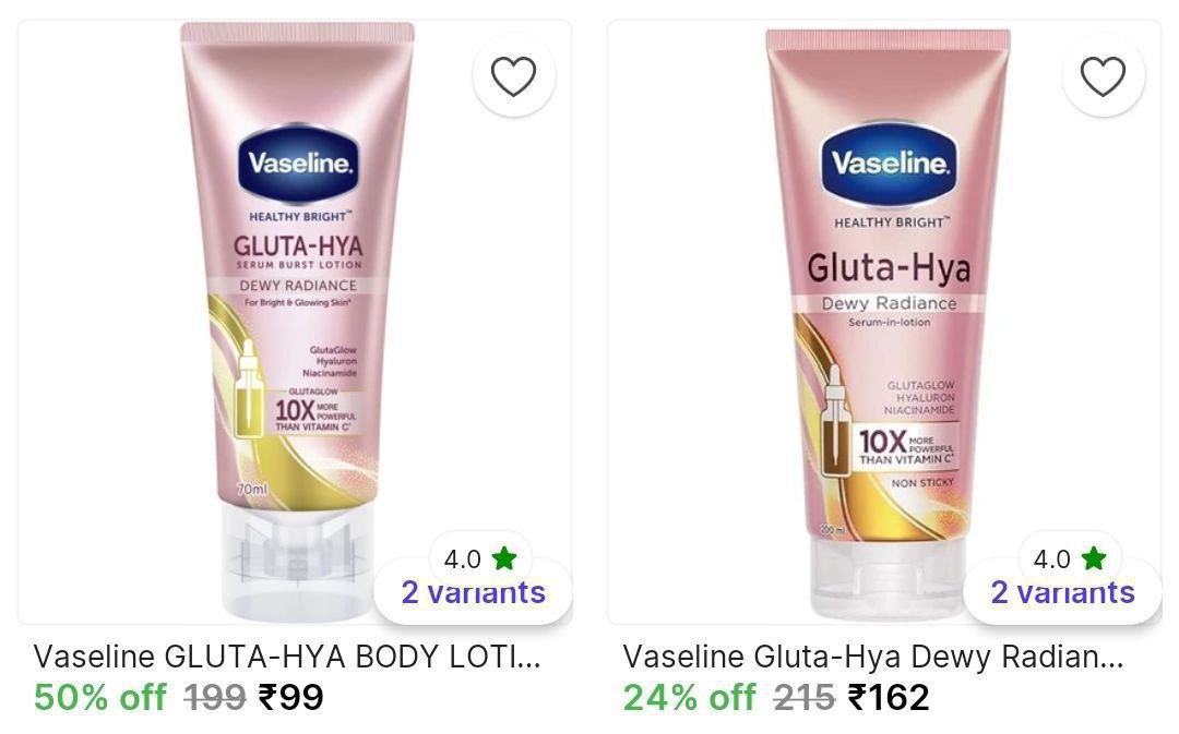 Vaseline Body Lotion Starts 99 – Best Price in India