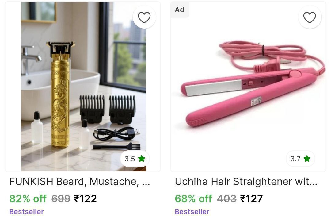 Electric Trimmer 122mini Hair Straightener 127 – Best Price in India