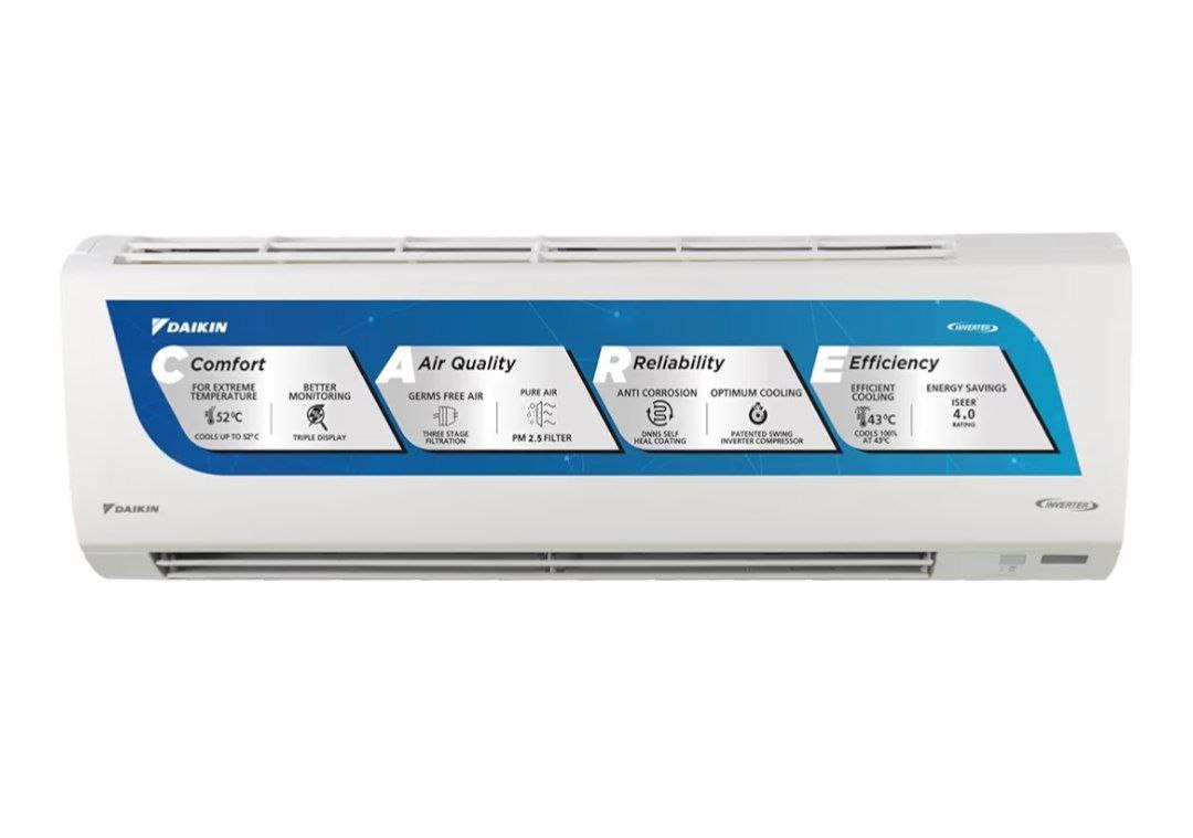 Daikin 1 5 Ton 3 Star Inverter Split Ac (copper Pm 2 5 Apataito Filter 29 9