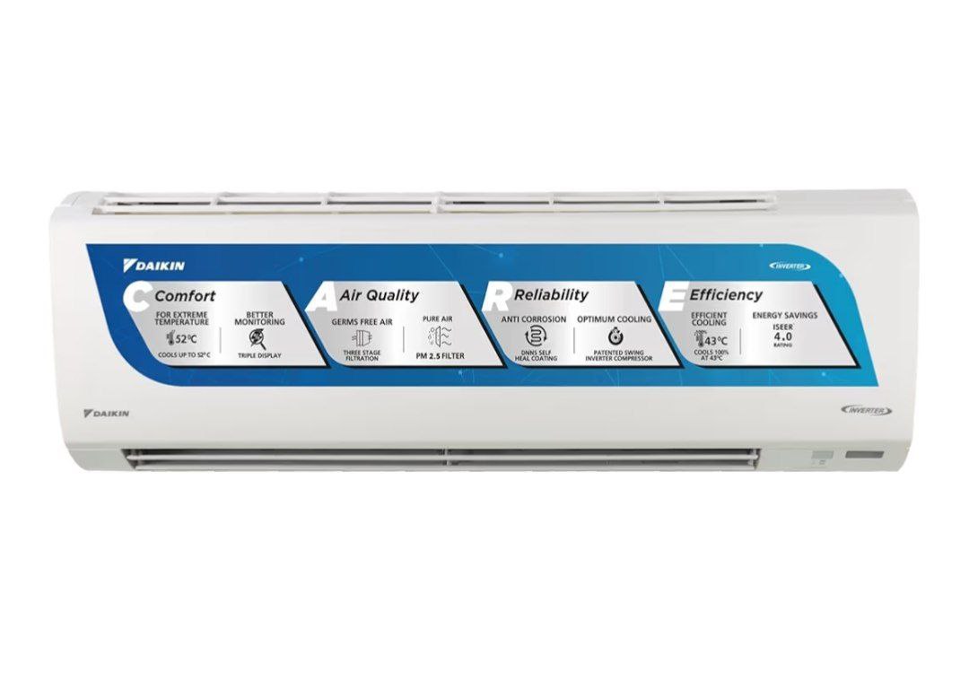 Daikin 1 5 Ton 3 Star Inverter Split Ac (copper Pm 2 5 Apataito Filter 29 9