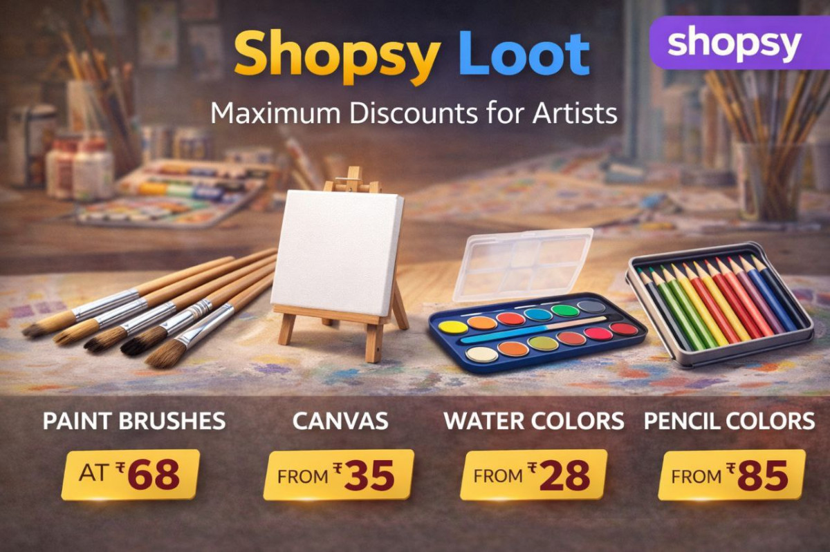 Shopsy Loot Deals Paint Brushes From 68 Canvas From 35 Water Colors From 28