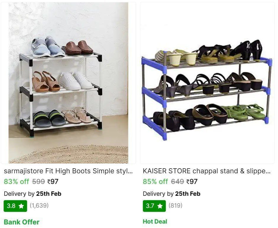 Stand Shoe Rack From 97 – Best Price in India