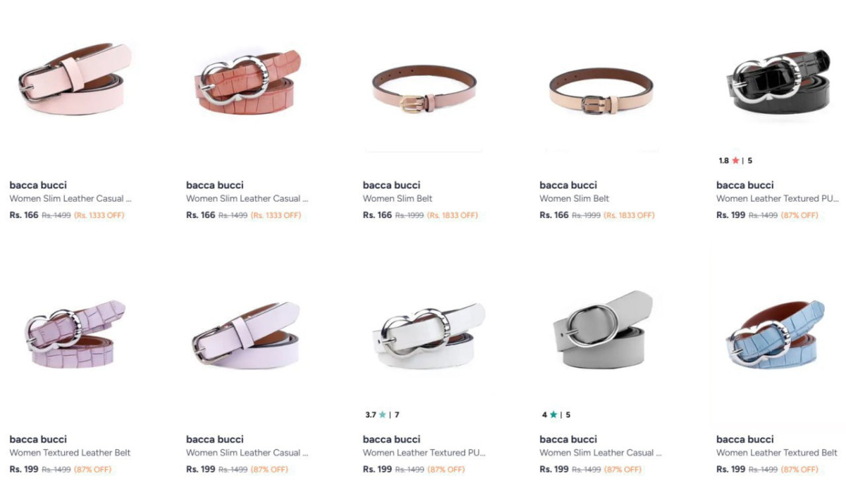Myntra Women Belts Starts 166 – Best Price in India