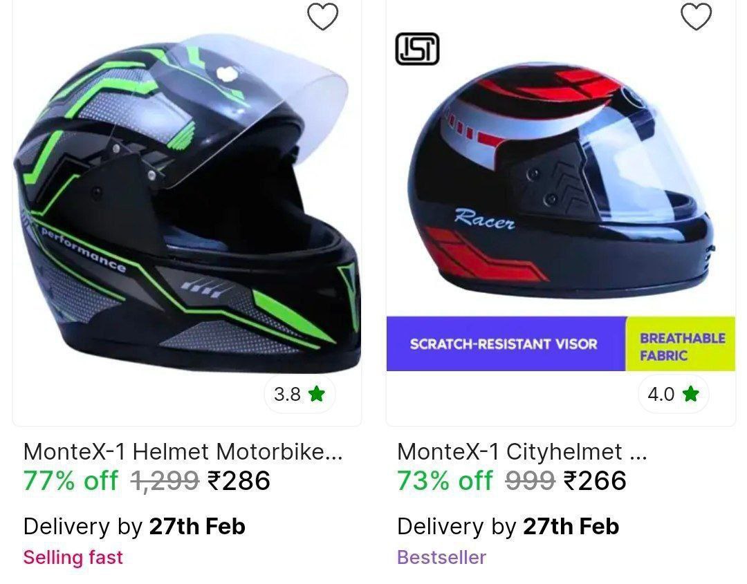 Helmet From 266 – Best Price in India