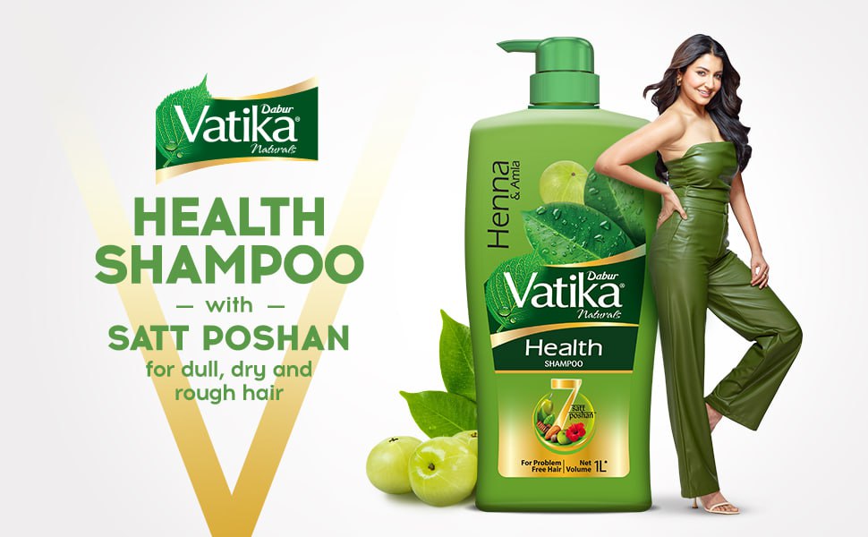 Dabur Vatika Health Shampoo - 1 L 344 – Best Price in India