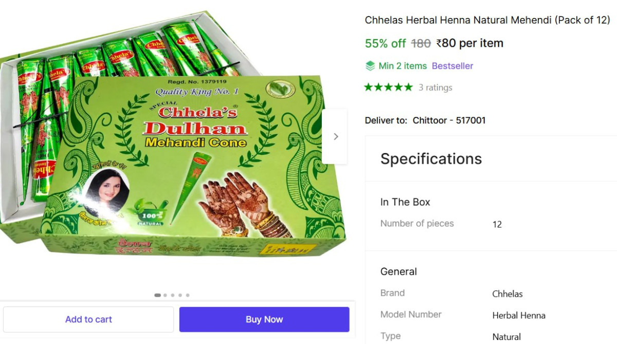 Herbal Henna Natural Mehendi (pack Of 12) 80more More Deals Click Here Must