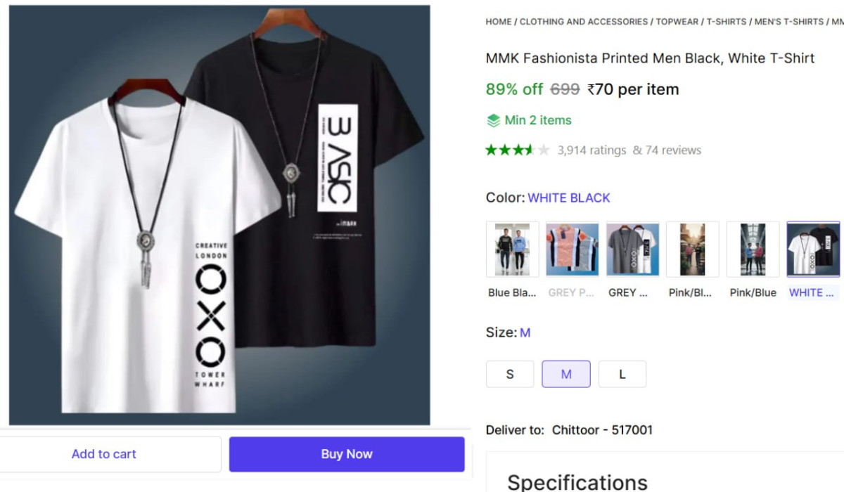 Men S Printed T-shirt 70 More Deals Click Here Must Read – Best Price in In