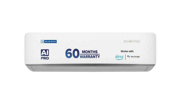 Blue Star 1 5 Ton 5 Star 60 Months Warranty Wi-fi Smart Inverter Split Ac35