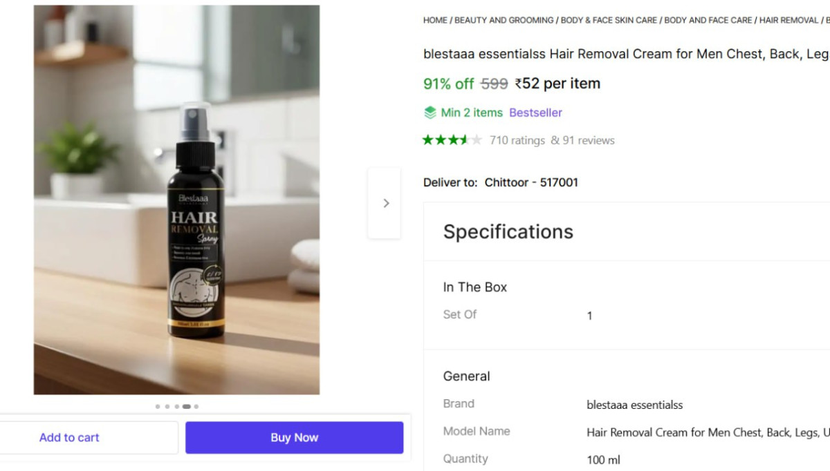 Hair Removal Spray Cream (100 Ml) 52 More Deals Click Here Must Read – Best