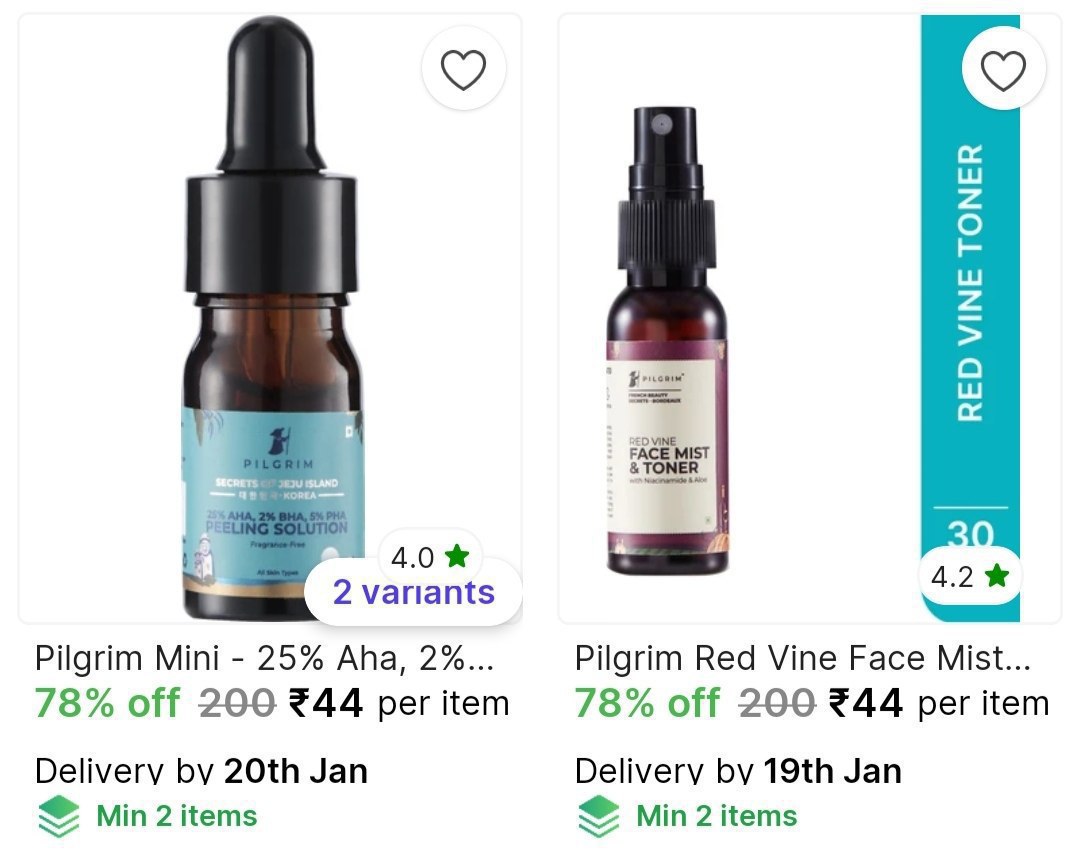 Loot Pilgrim Beauty Starts 44check Min Buy Qnty – Best Price in India