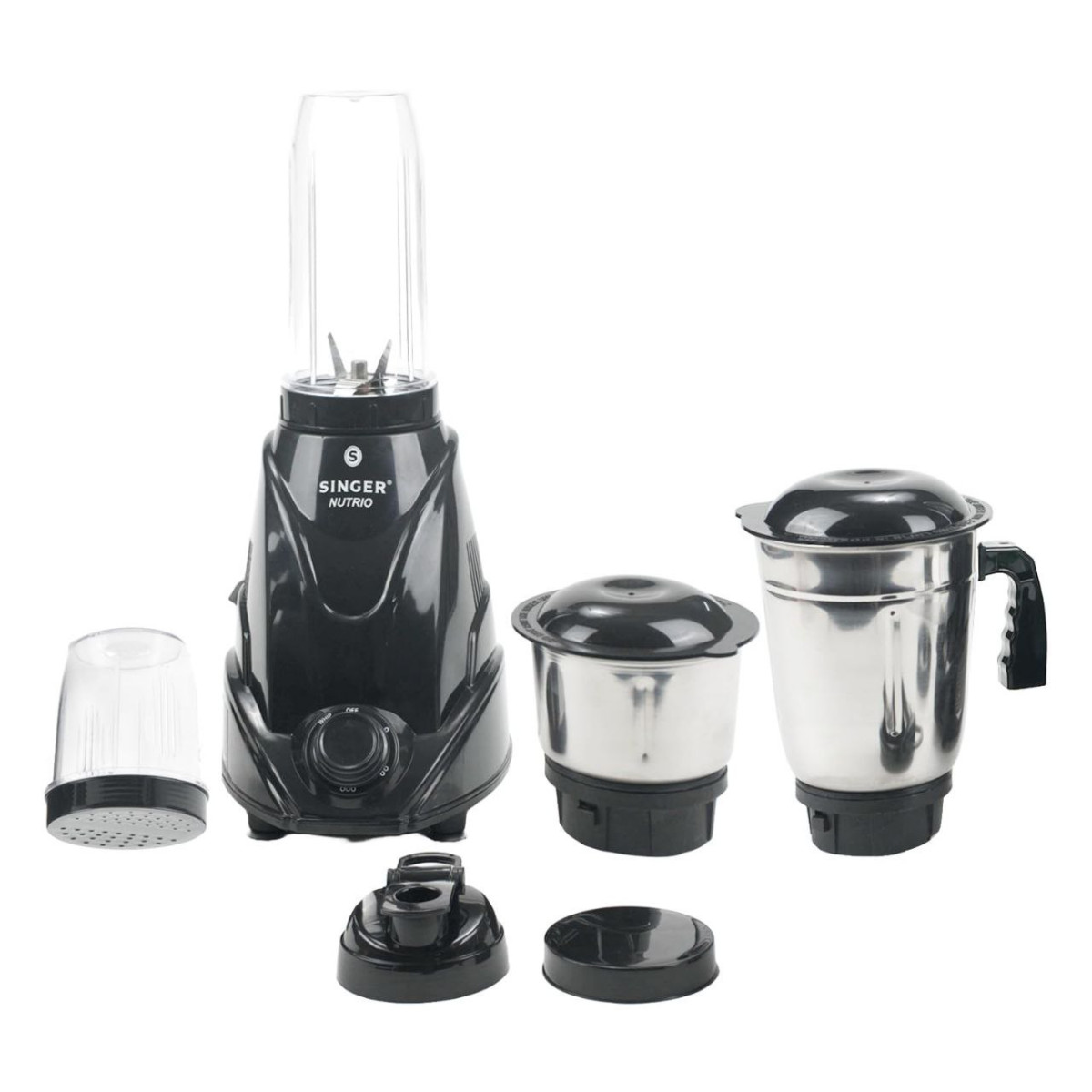 Grab 1 899singer Nutrio Mixer Grinder With 4 Jars 500-watt 3 Speed Control 