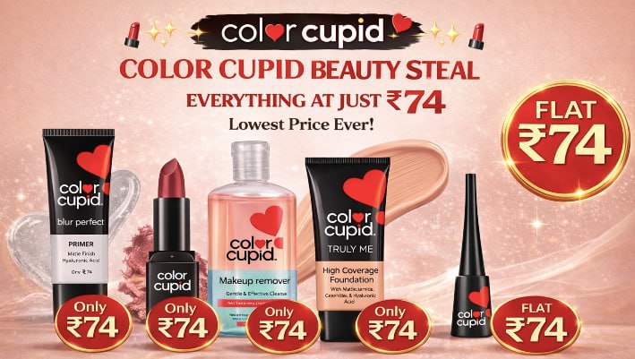 Ondc Loot 89 On Color Cupid Makeup Products Use Code Drop25 Apply Multiple 