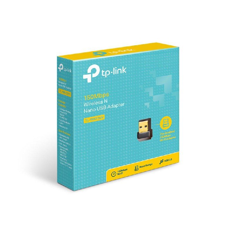 Tp-link Usb Wifi Adapter For Pc(tl-wn725n) N150 Wireless Network Adapter Fo