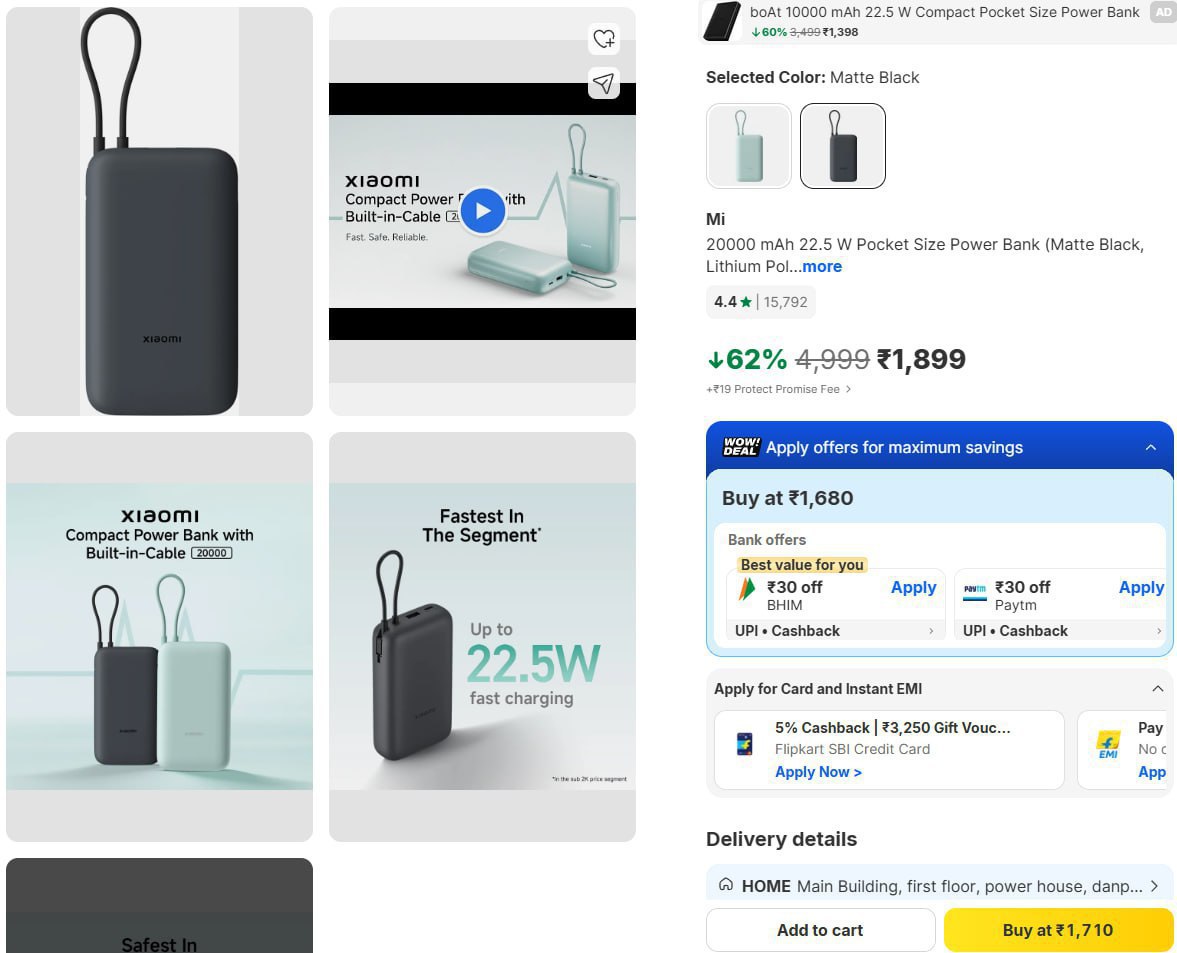 Lowest Mi 20000 Mah Pocket Size Powerbank 1899 – Best Price in India