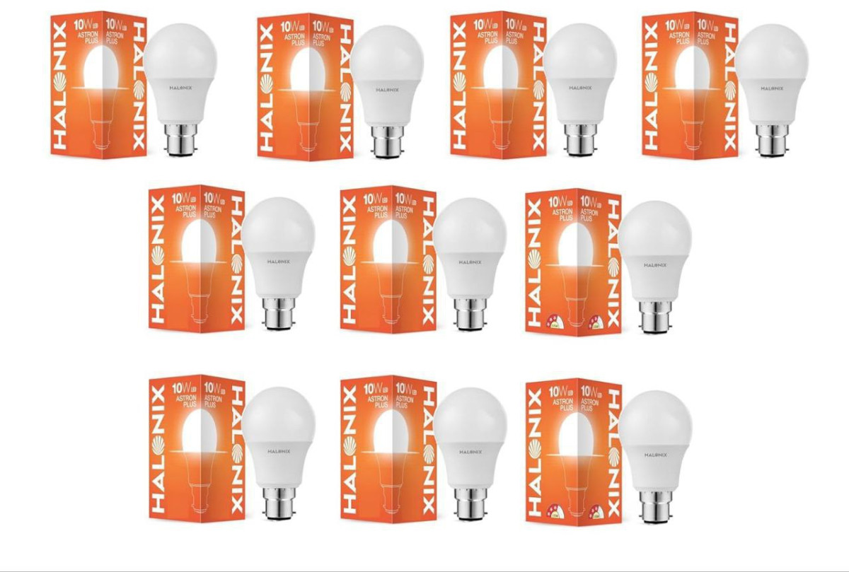 Halonix 10w B22 Led Cool Day Light Bulb Pack Of 10 – Best Price in India